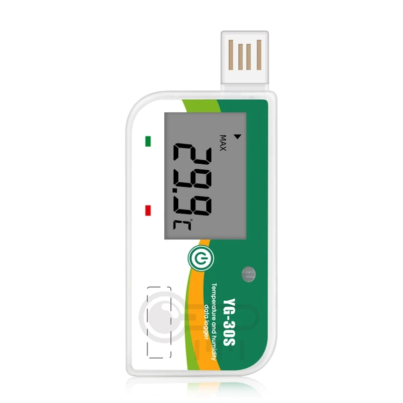FULL-180 Days USB Temperature Data Recorder Disposable Data Logger PDF Report 35000 Point Datalogger For Cold Chain Transport