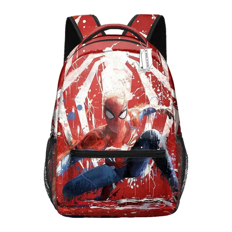 Disney Avengers Cartoon Characters Boys Primary School Backpack Anime Schoolbag Polyester 3d Printing Burden-reducing Backpack