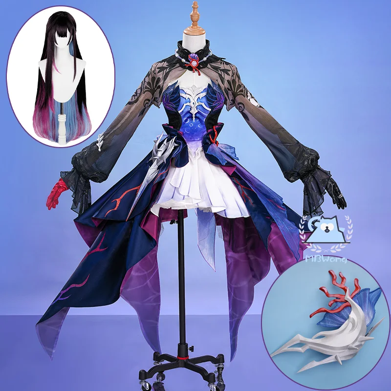 Honkai スターレール Hysilens コスプレ衣装ゲーム Helektra コスプレ衣装ウィッグ靴ハロウィンパーティー Comicon 女性男性小道具