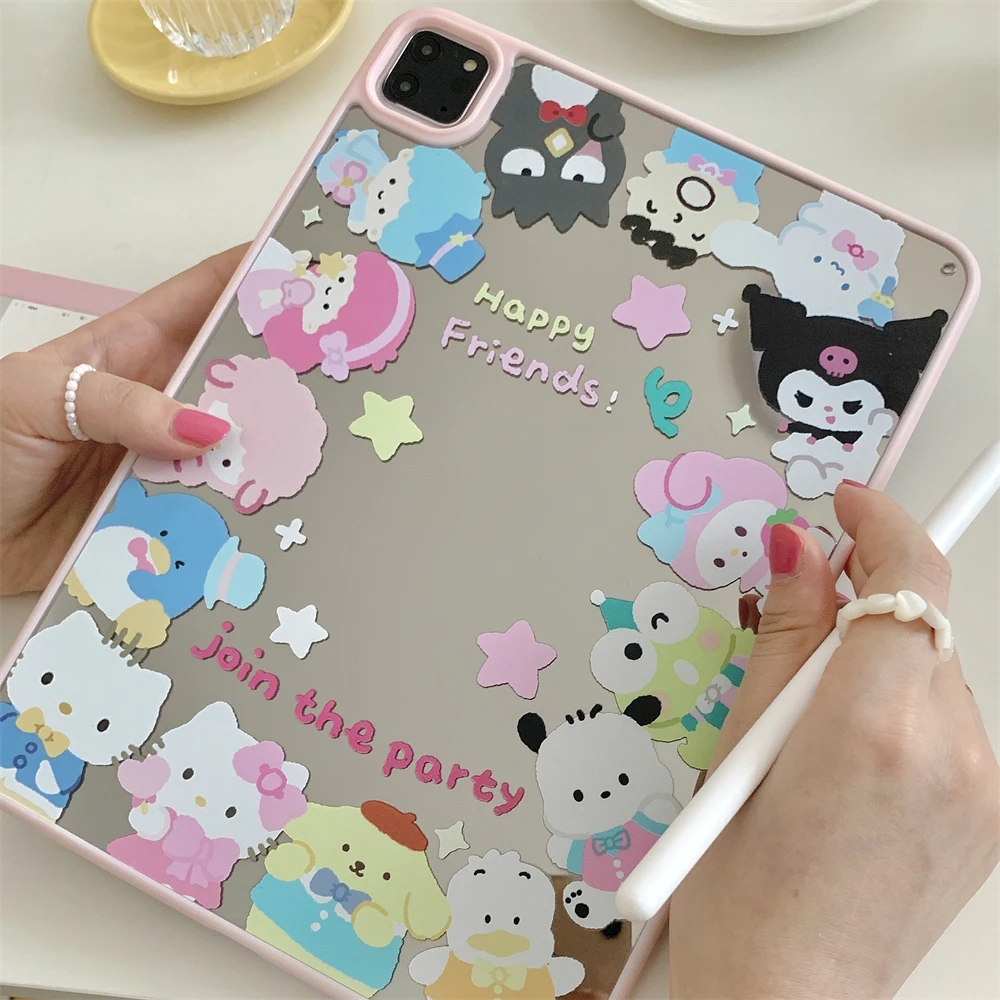 Acrylic Back Cover For iPad Air 5 4 3 10.9 10.5 10.2 7/8/9/10th Pro 11 2022 2024 Air11 2025 11th Mini6/7 9.7inch Case