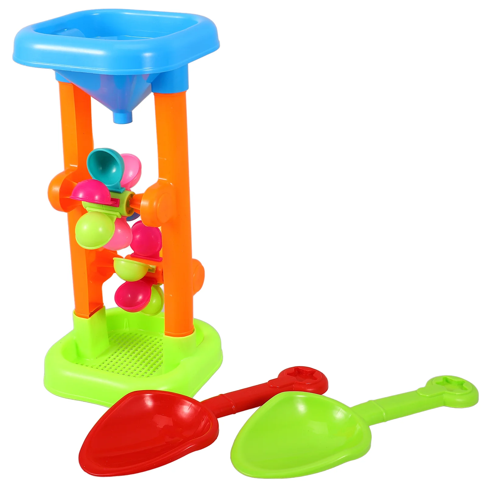1 Set Animal Toys Hourglass Kids Beach Plaything Water Wheel Playset Sand Wheel Table Water Children's Playset for Baby Gift