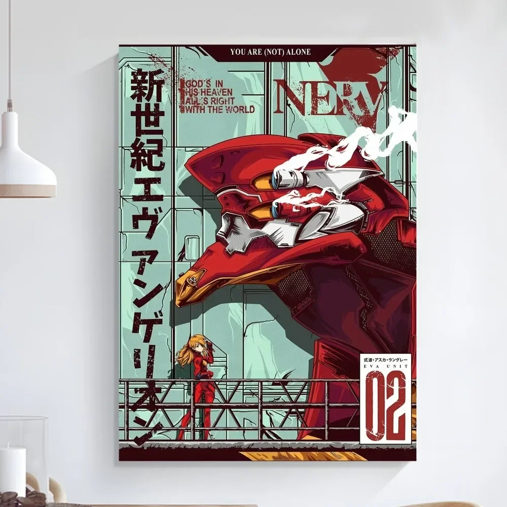 G-Genesis Poster Art Self-adhesive Art Small Poster HD Quality Wall Art Painting Study Wall Decoration N-NeonS E-Evangelion