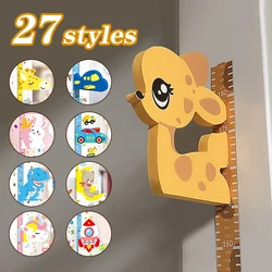 Verwijderbare 3d Driedimensionale Cartoon Hoogte Stickers Zelfklevende Kinderen Magnetische Zuiging Baby Hoogte Muurstickers