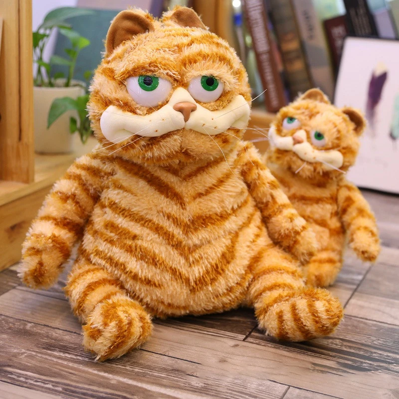 Garfield Fat Cat Cute Plush Doll Kawaii Fluffy Soft Classic Cartoon Characters Stuffed Toy Ugly Cat Sofa Pillow Christmas Gift