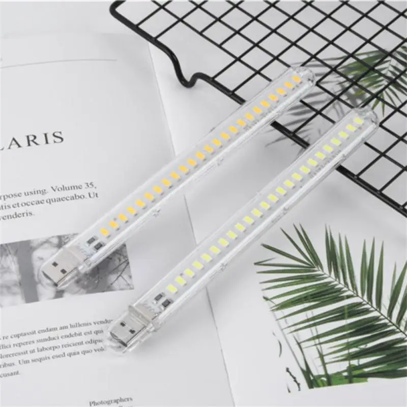 Mini luz LED USB portátil para libros, lámpara de lectura Ultra brillante de 5V de CC, 3LED, 8LED, 24 luces LED para PC, Banco de energía, portátil,