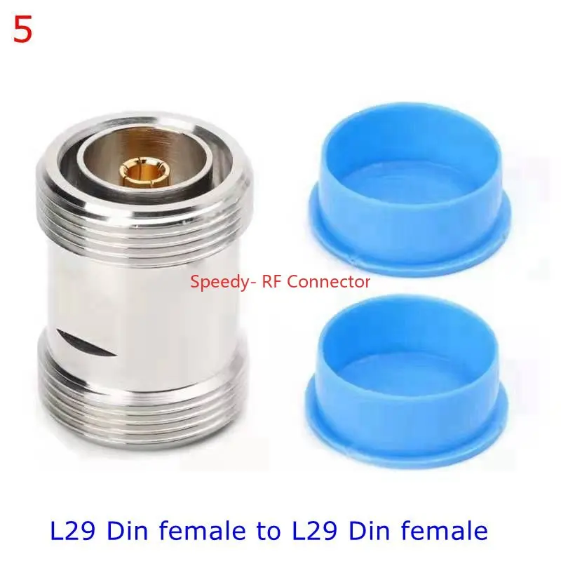 DIN 7/16 L29 Connector 7/16 L29 DIN To L16 N Type Male Female 4hole Flange Water Proof Coax Adapter RF High Quality Brass Copper