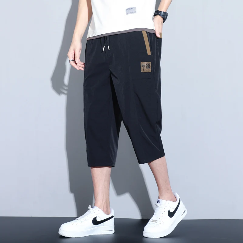 

Модные мужские шорты из ледяного шелка: летние, тонкие, свободные, прямые, спортивные, повседневные, универсальные, быстросохнущие, из полиэфирного волокна