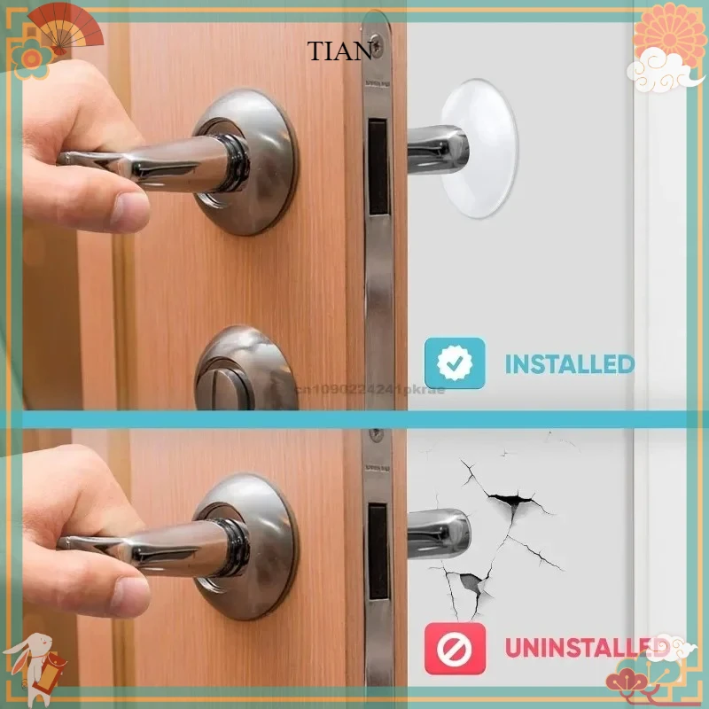 Silicone Pastille Sticker Transparent Bumper Pads Door Stopper Self Adhesive Mute Anti-Shock Protection Home Decoration Wall