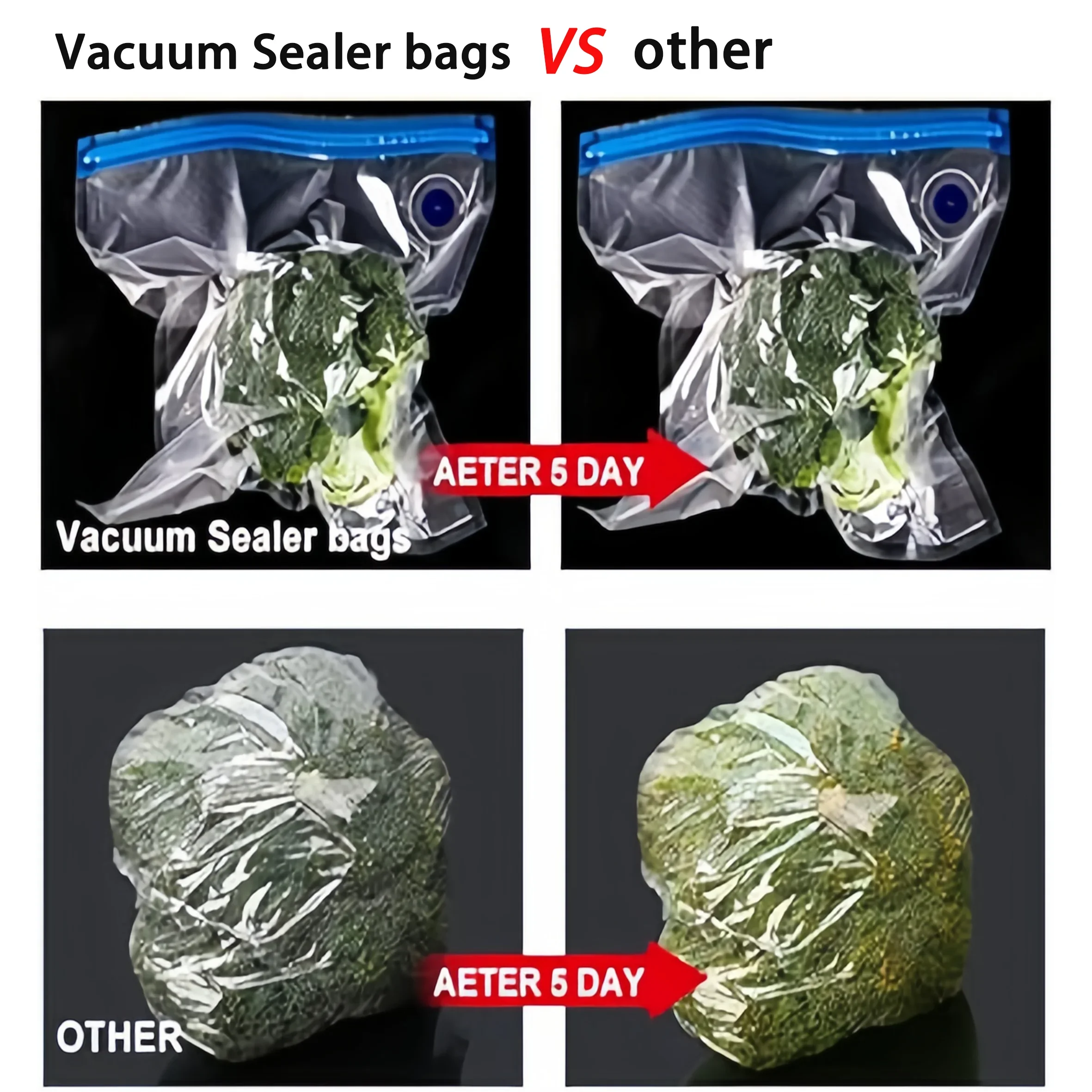Simple operation Vacuum Sealer Machine Bag Rolls Food Sealer Compact Food Preservation System with Vacuum Bags image 6