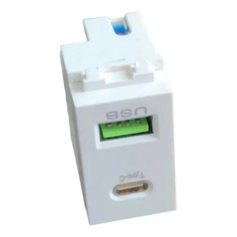 1 قطعة 220 فولت الهاتف المحمول شحن لوحة المقبس USB + نوع C وحدة الطاقة 5 فولت محول 2.1A شحن مقبس الطاقة التبديل محول #5