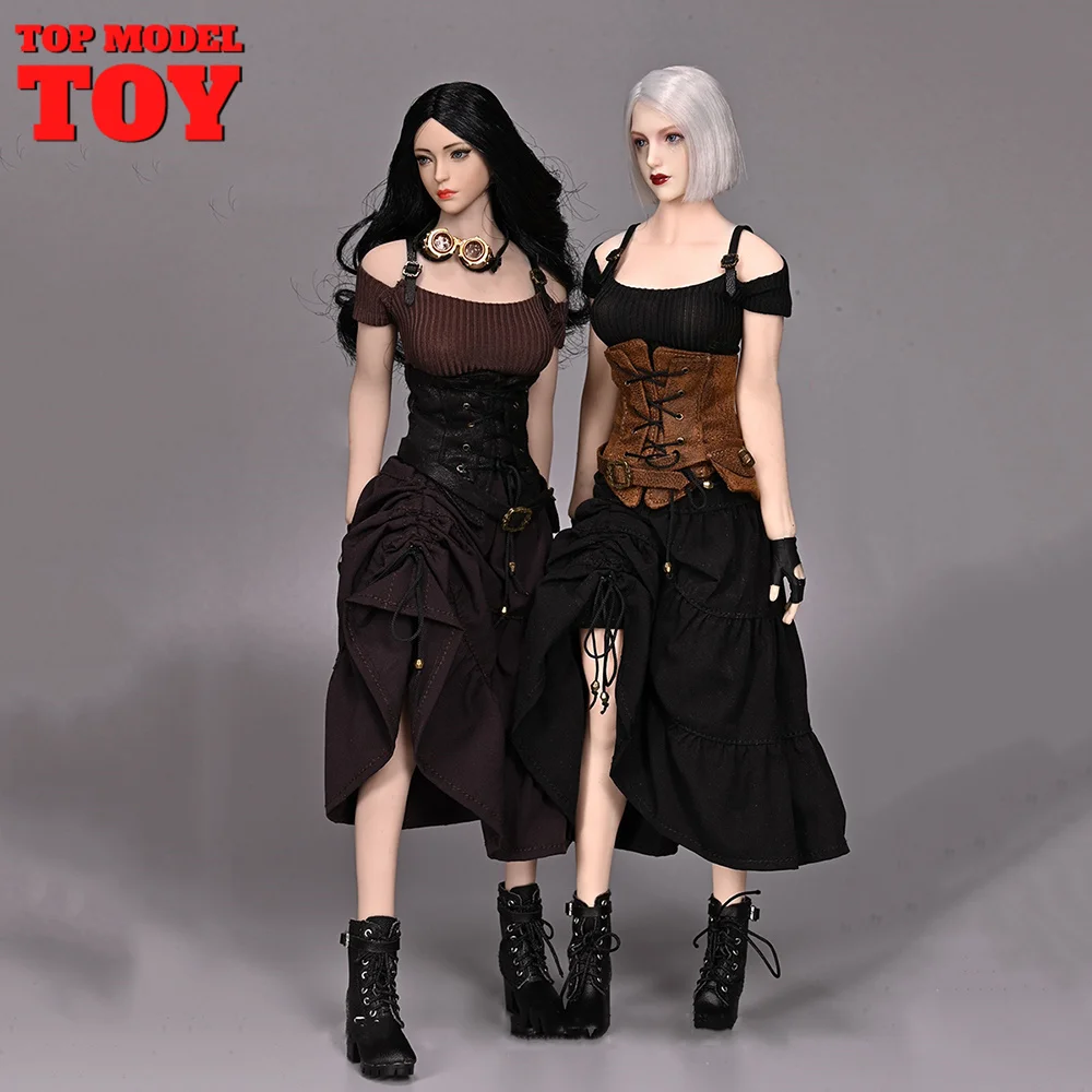 SA Toys SA012 1/6 Scale Female Vintage Steampunk Gothic Clothes Suit Model for 12 inches Soldier Action Figure Body Dolls