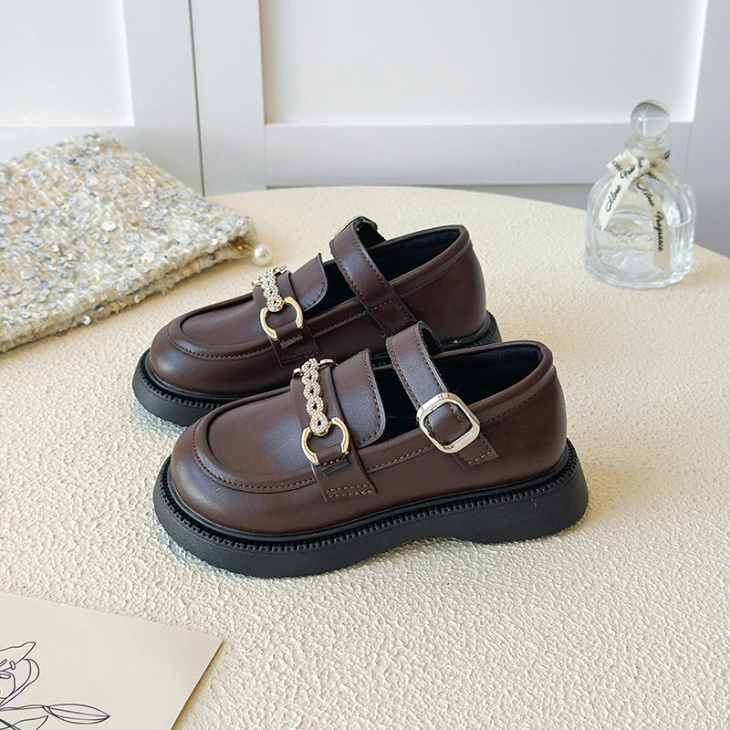 

Школьные туфли для детей 2026: Новые осенние туфли-мэри-джейн для малышей, классические, простые, на мягкой подошве, для школы, возраст 5-8 лет