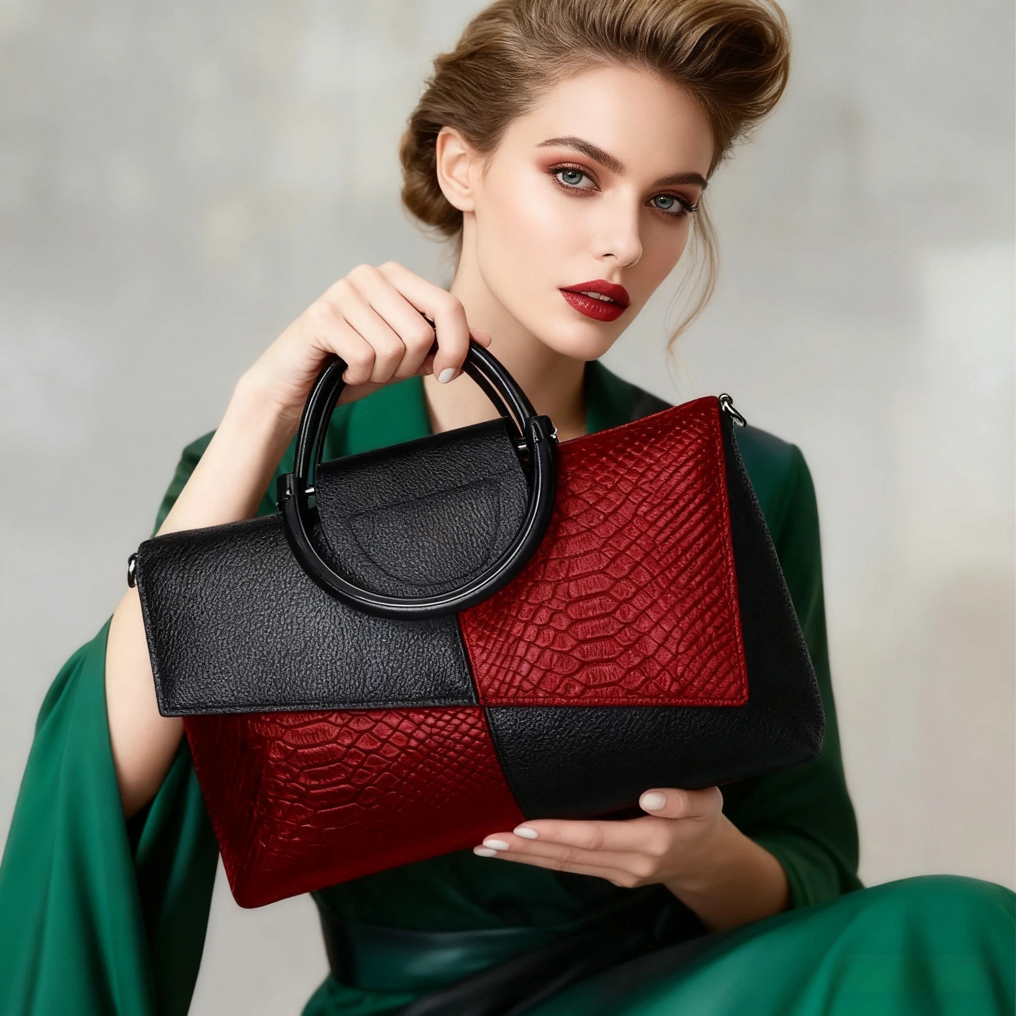 

Ladies' Evening Dinner Crocodile Skin Clutch Bag High-end Atmosphere Clutch Bag 2025 New Women's Fashionlegant Handbag