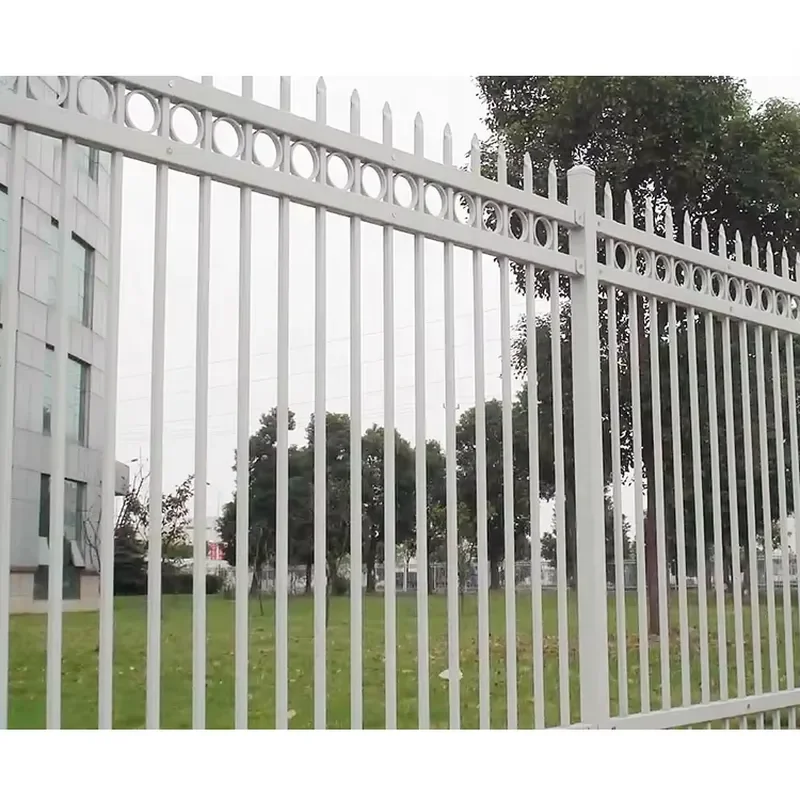 2x1.8m Modern Garden Black Solid Powder Coated Decorative Yard Aluminum Vertical Tube Fence
