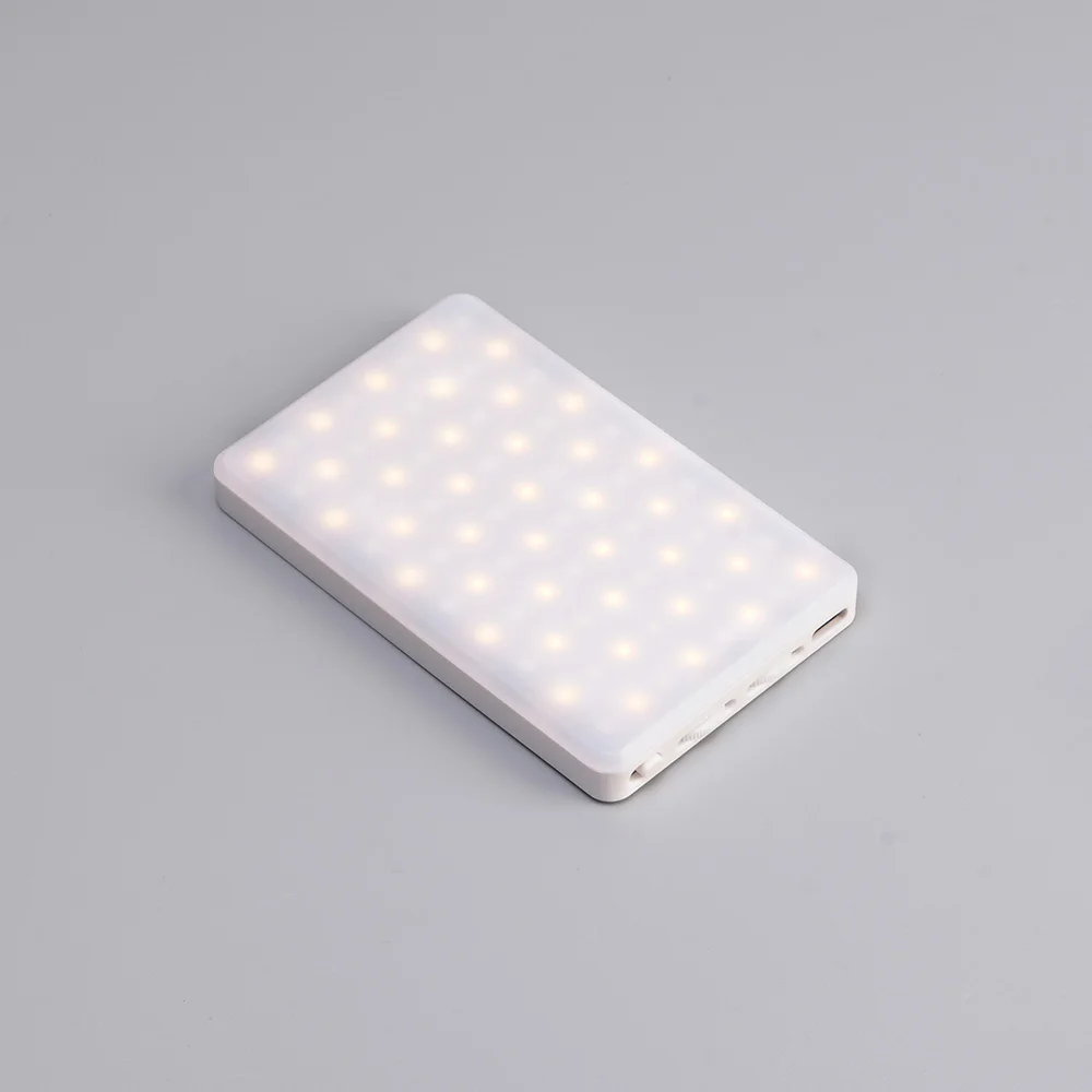 Luz LED recargable para selfi, Clip de luz para teléfono, 3 luces, modos de ajuste infinito, 5000mAh, para portátil, maquillaje, Vlog, 80 LED