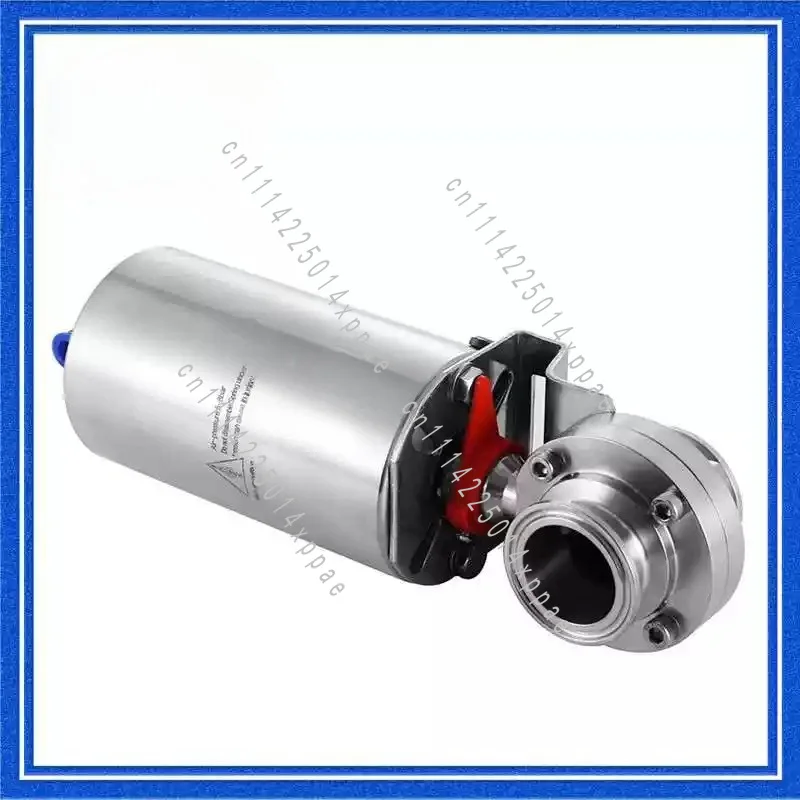 304 Sanitary Clamp with Welded Ends Single Acting Spring Return Pneumatic Valve