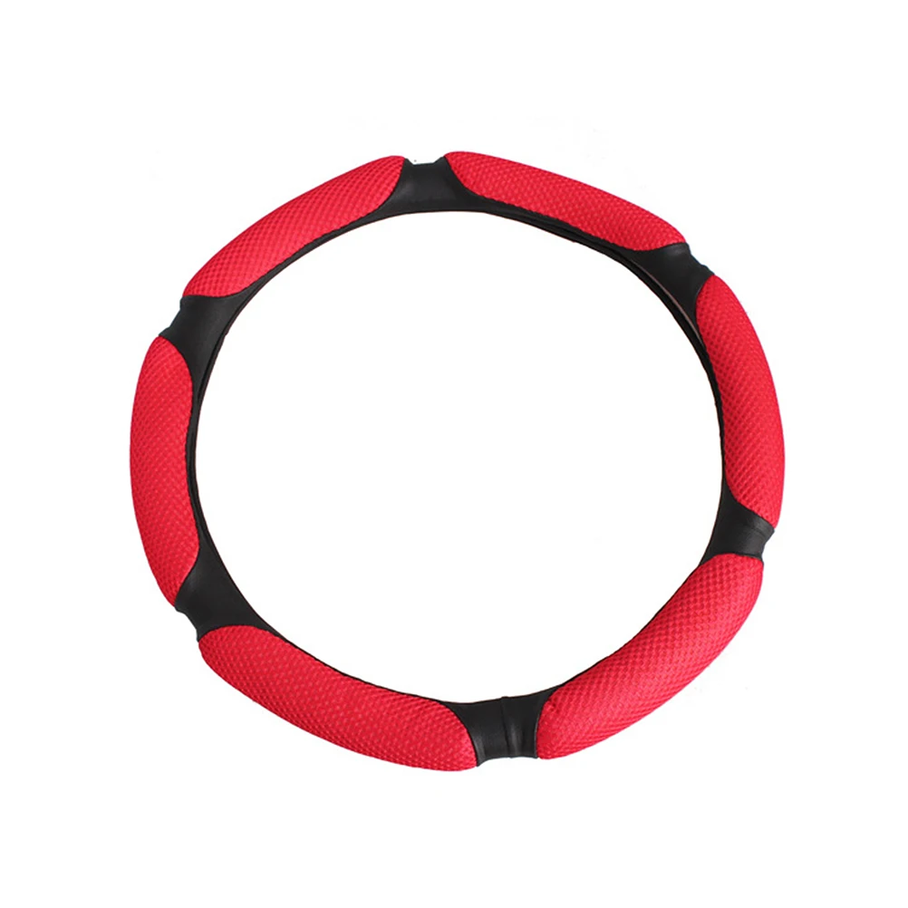 

Stylish 3D Steering Wheel Cover Anti-Slip Car Handle Protector Comfortable Fit Easy Installation 38Cm Red For Most