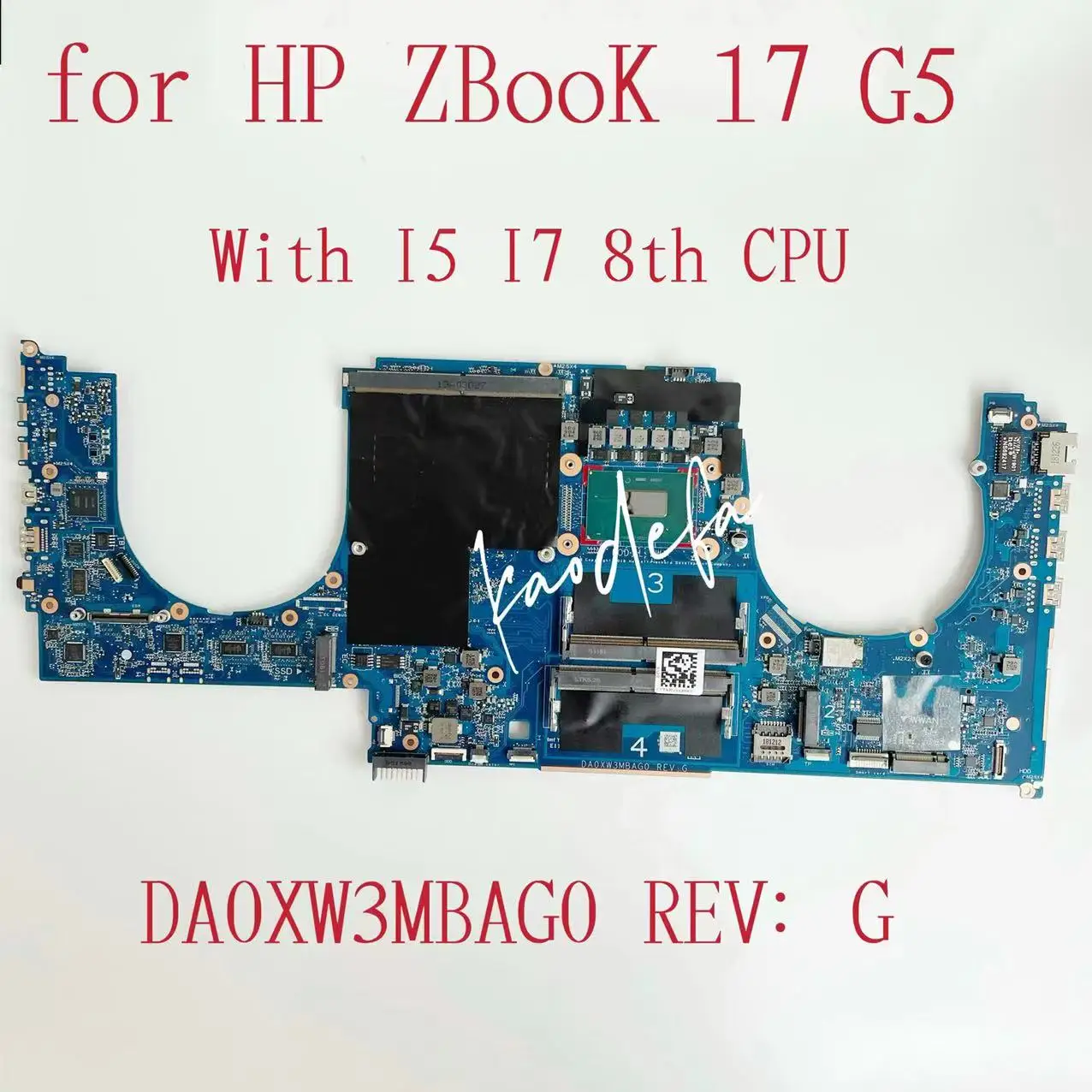 Placa-mãe para laptop HP ZBOOK 17 G5 DA0XW3MBAG0 com CPU I5 I7 DDR4 100% teste OK