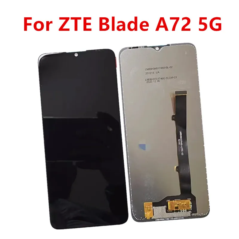 

A 72 5G Screen Panel Front Glass For ZTE Blade A72 5G 6.52" LCD Display Touch Screen Digitizer Repair Phone Replace Parts