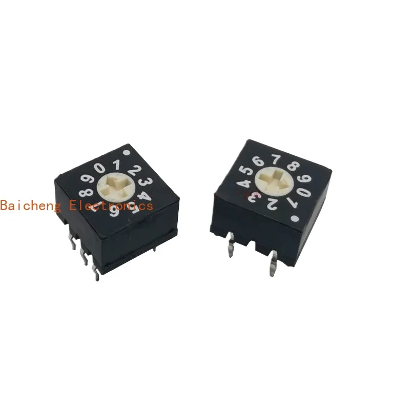 10PCS ERD110AJ digital 0-9 encoding switch 3:2 plug-in 10 gear pulse cross hole