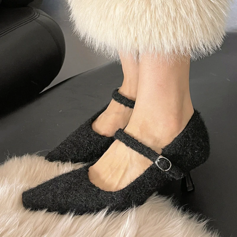 

Luxury Heeled Women's Shoes Pointed Toe Fashion Elegant Shoes 2025 Autumn Designer New Party Shoes Dress Pumps Mujer De Zapatos