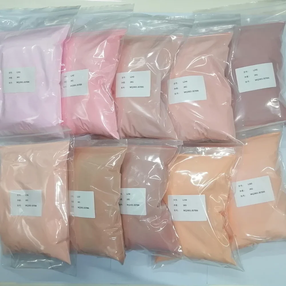 벌크 누드 네일 아크릴 파우더, 크리스탈 핑크 브라운, 연장/디핑/인그레이빙 아크릴 파우더, 폴리 모노머, 도매, 20 가지 색상, 50g 