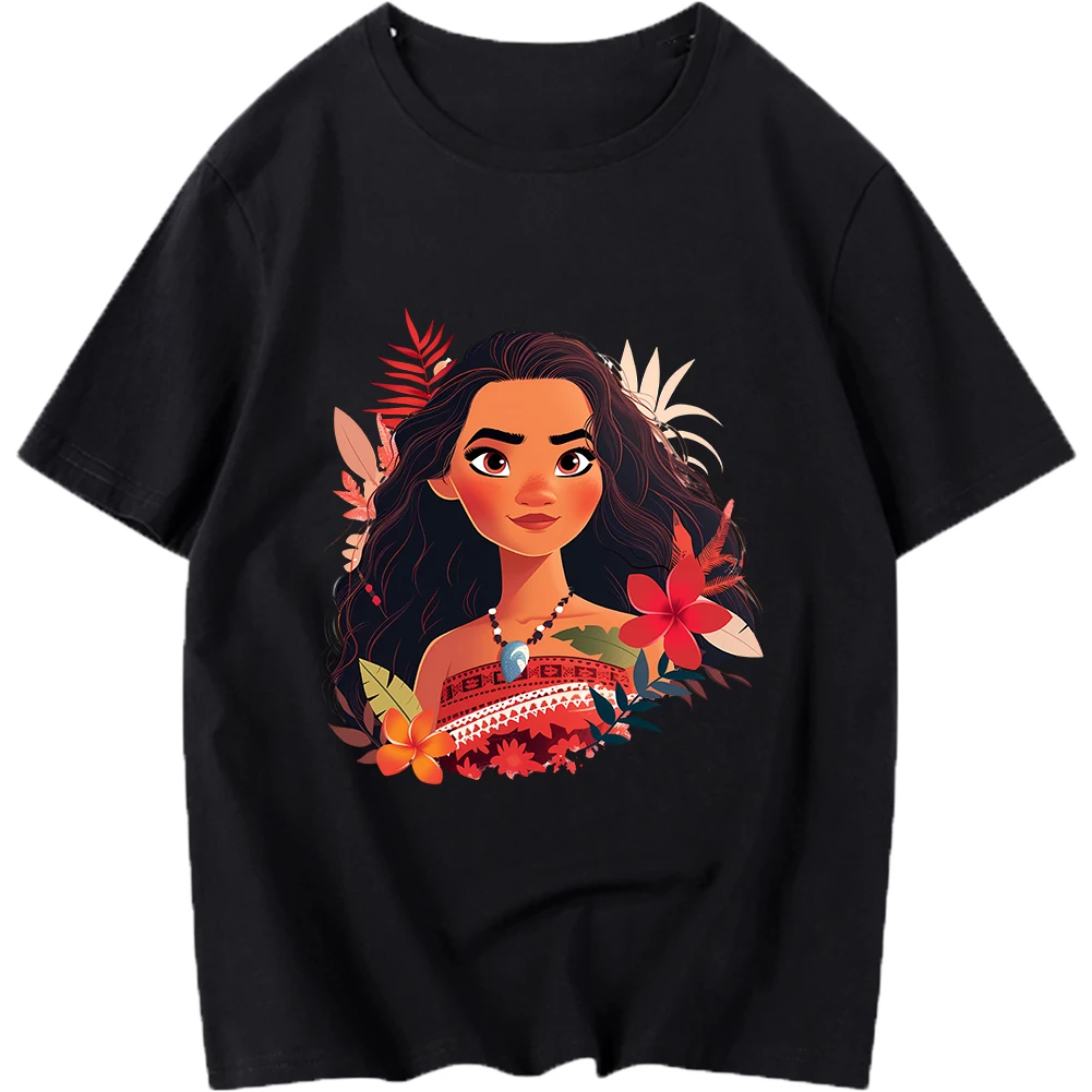 Princess Moana Disney Pattern Heat Transfer Sticker Iron Onfor Clothes Dtf Pinted Vinyl Thermal Appliques Washable T-shirt Decal