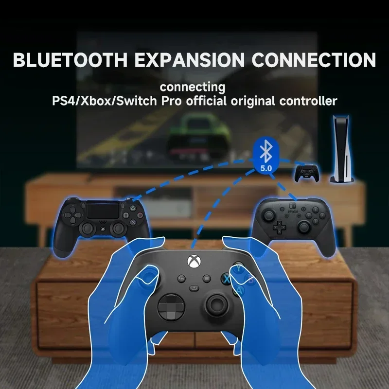 Besavior PS5 Elite Controller 4 Back Buttons & Interchangeable Thumbsticks  Hair Triggers Compatible with ps5 FPS Gamepad