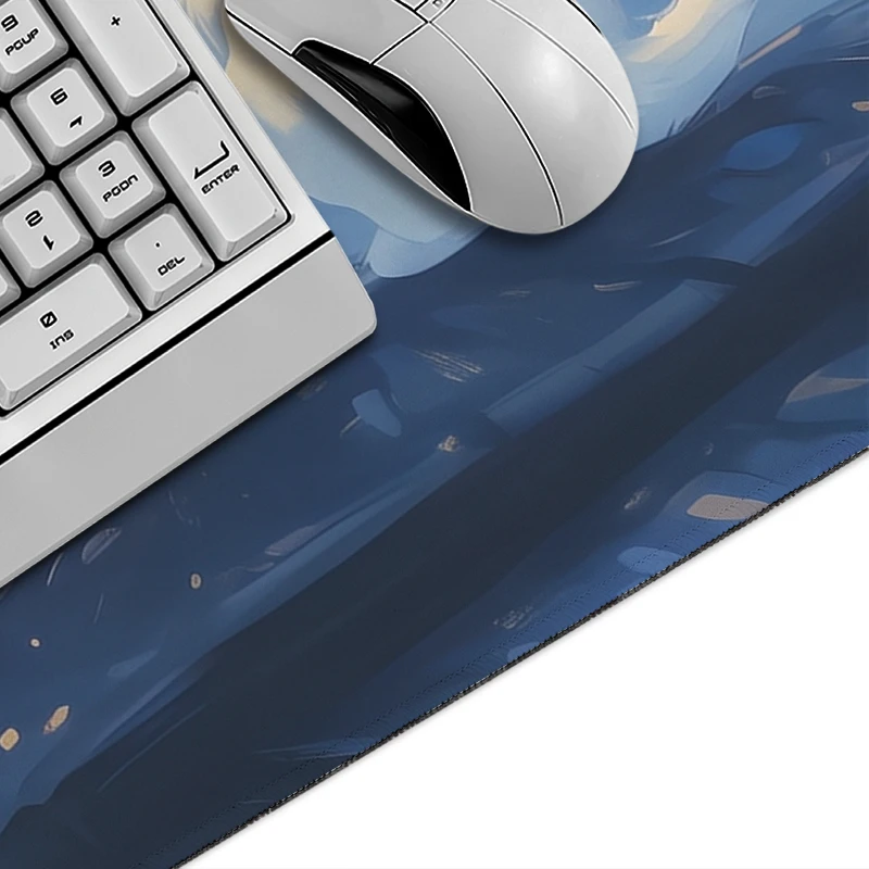 Mouse Pad Starry-night Cat Gamer XL New Computer HD Mousepad XXL Mouse Mat keyboard pad Soft Natural Rubber Carpet PC Mouse Mats