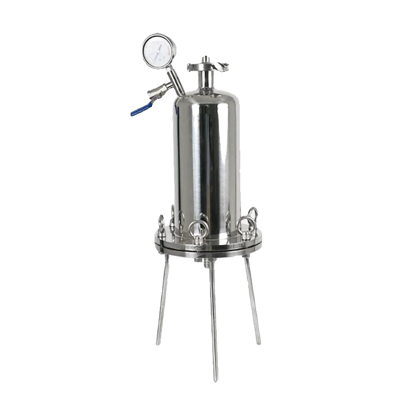SAIDKOCC Stainless Steel 304 316 Positive Pressure Liquid Filter Floor Mounted Microporous Precision Filter