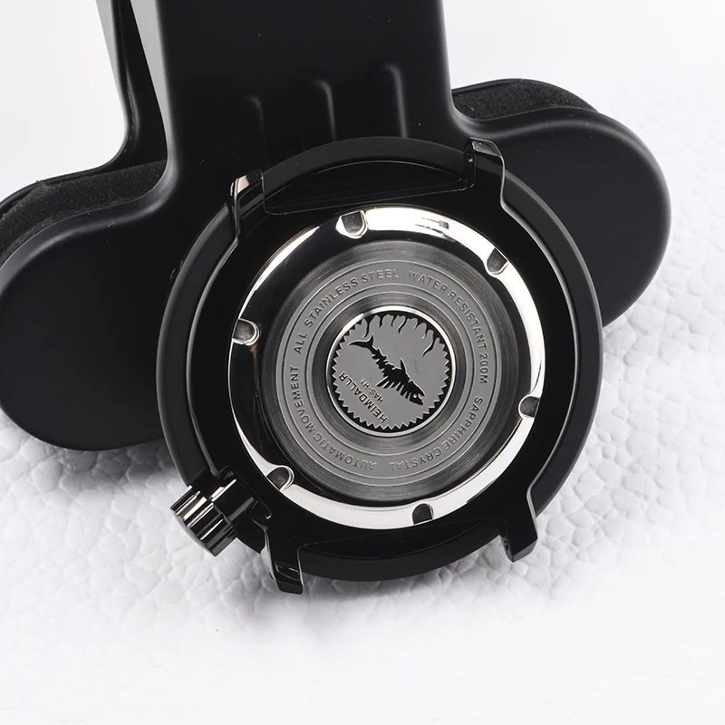 Stainless Steel watch case super luminous Sapphire Tuna Can diving case fit Seiko mod for NH35A NH36A Automatic Movement case