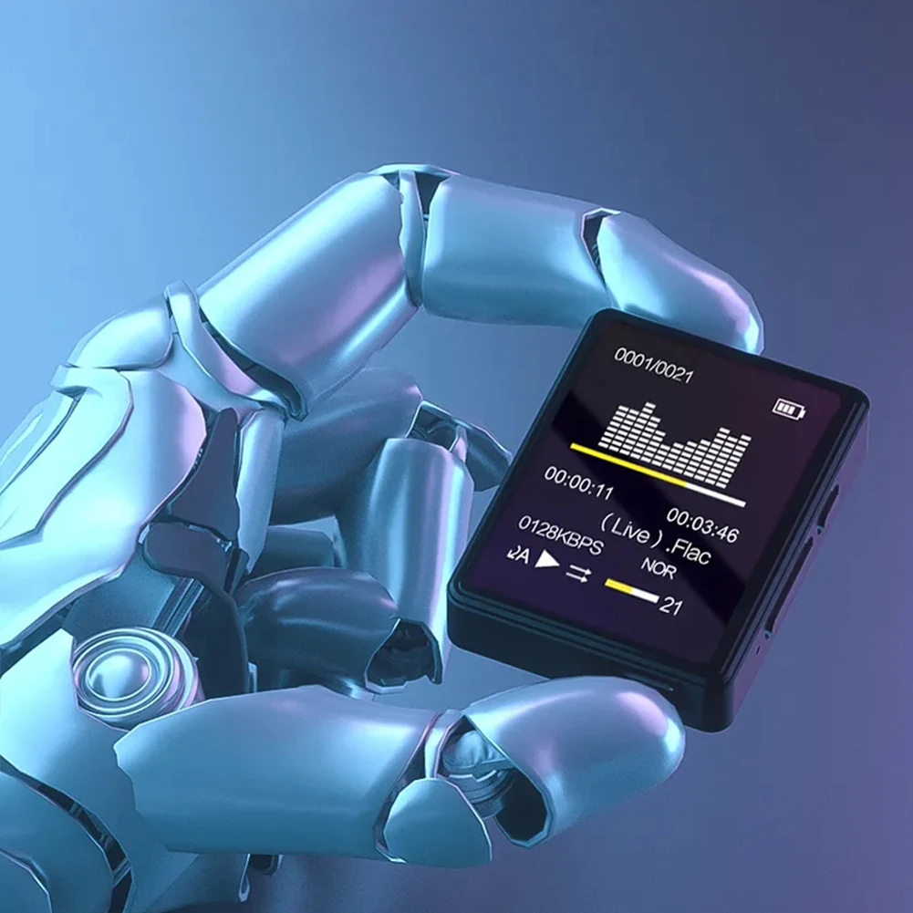 Mini riproduzione video MP4 da 8/16/32/64 GB HiFi compatibile con Bluetooth 5.0 Walkman per studenti MP3 Lettore MP3 sportivo con registrazione/e-book