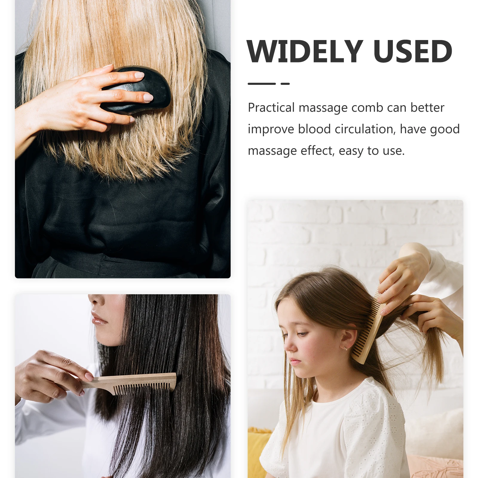 Exquisite Sheep Horn Comb for Hair Care and Scalp Therapy Natural Material Anti Static Comb for Salon Home Travel Lightweight