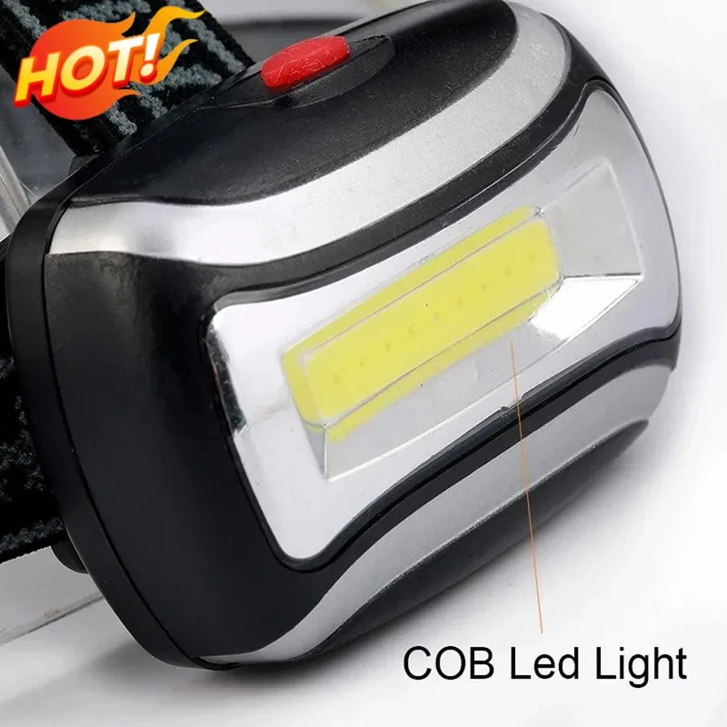 Fishing Light Mini COB LED Headlight Torch Waterproof Headlight Headlight Torch Lantern for Outdoor Camping Night