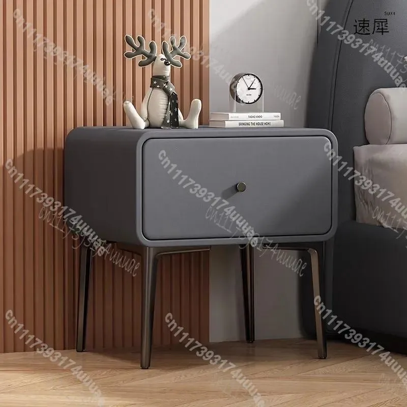 Modern Solid Wood Nightstand with 1 Drawer Bedside Table Bedroom End Side Storage Cabinet for Home Decor Furniture