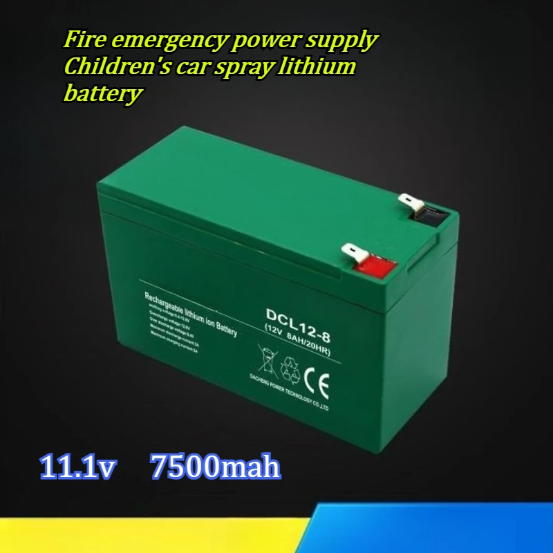 12v 7ah Fire Emergency Power Children's Car Toy Model with Charge Discharge Protection Plate Spray Lithium Rechargeable Battery