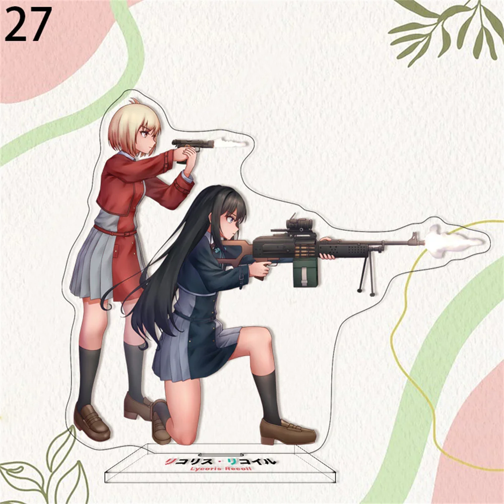 15 cm lycoris recoil Cosplay Acryl Stands Model Prachtige Grils Bureau Decor Leuke Staande Teken Fans Gift
