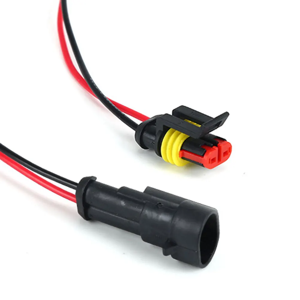 

5 шт. автомобильный водонепроницаемый электрический разъем, медный жгут проводов, косичка, прочный, огнестойкий, подходит для мотоцикла