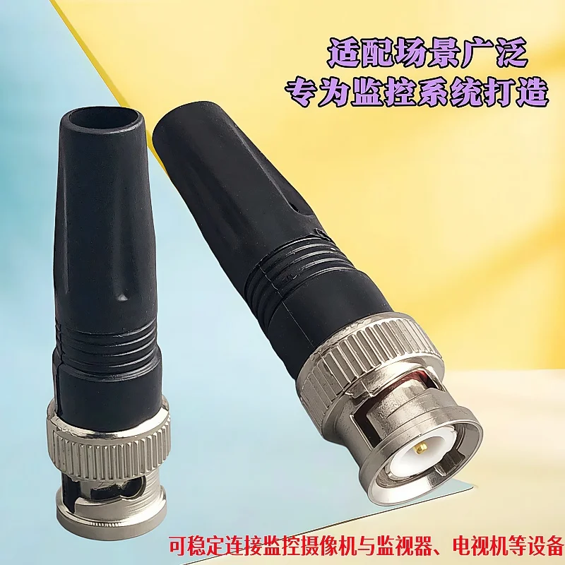 5/10PCS BNC Male RF Coaxial Connector BNC Plug Adapter Twist-on Coaxial Q9 Cable for Surveillance CCTV Camera Video Audio