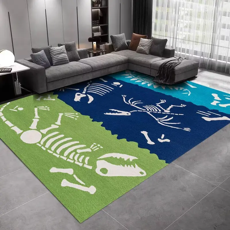

Детский коврик с динозавром: нескользящий нескользящий коврик с мультяшными животными для гостиной, детской спальни