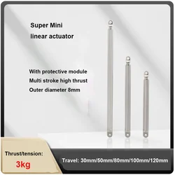 2.5kg Thrust 8mm Small electric push rod telescopic rod 6V with limit protection large thrust customizable model lifting rod