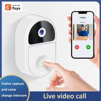 Tuya Wifi Door Bell Tuya Smart Video Intercom Door Bell 1080p Ip65  Waterproof Wireless Real Time Intercom Camera Video Doorbell