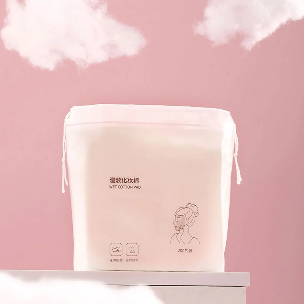 200Pcs Makeup Removal Cotton Pads Stretchable Thin Soft Makeup Remover Pads Comfortable Face Clean Pores Skin Care Accessories