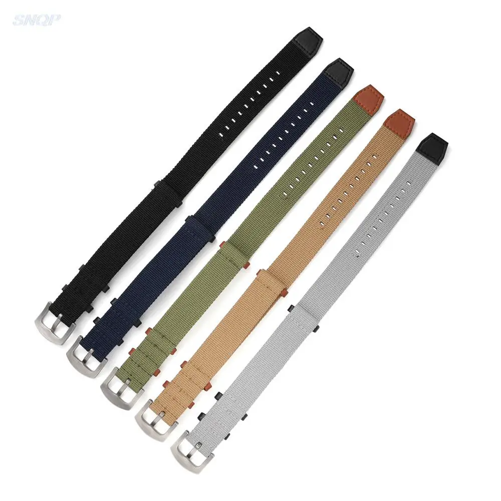20mm 22mm Nylon Leather  Seatbelt Watch Strap Men Military Sport Wrist Band Bracelet Accessories for Hamilton/Rolex/Seiko