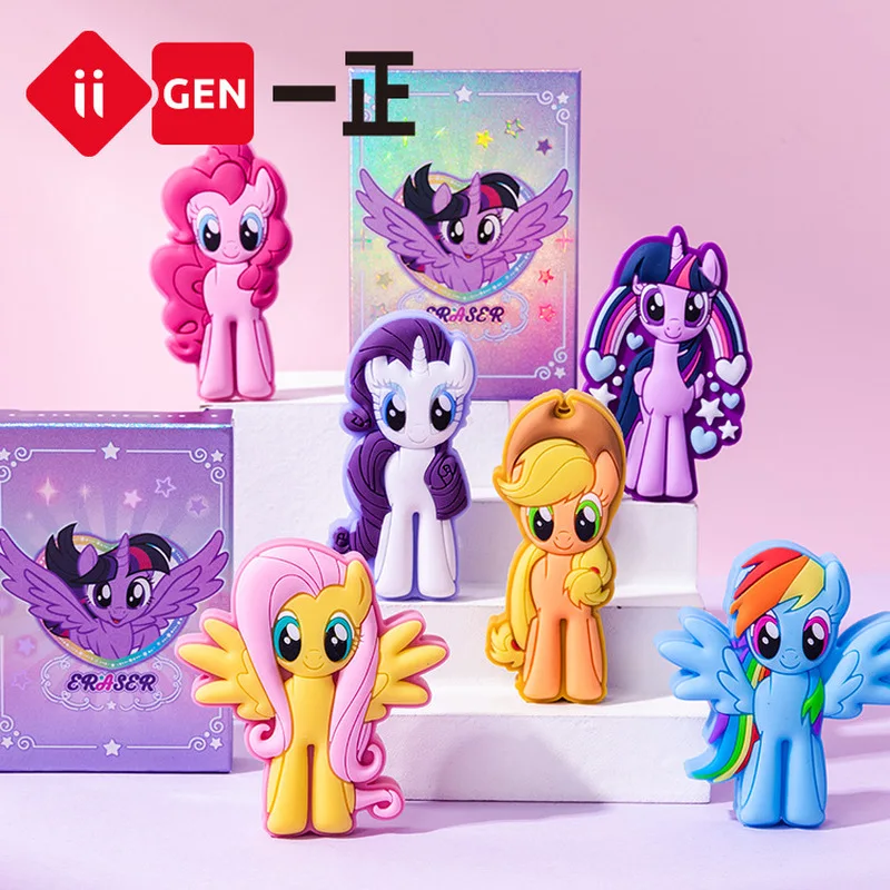 Imagem -02 - Little Pony 3d Cartoon Eraser Estilo Criativo Infantil Ideal para Estudantes Elementares Limpar Esfregando Papelaria Estudante 30 Pcs my