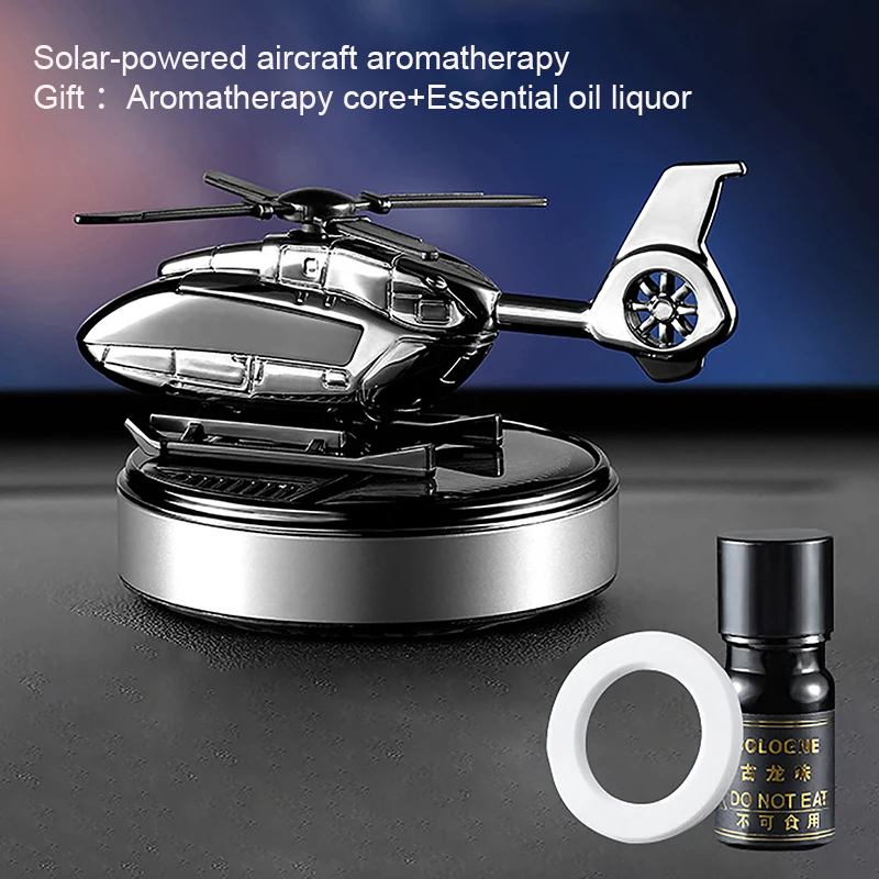 1pc Auto Lufter frischer Solar Hubschrauber Dekoration Mini Auto Parfüm Lufter frischer Duft Auto Flugzeug Ornament Auto Zubehör