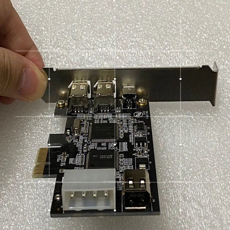 New Dual-chip PCIE PCI-E 1394 FireWire Card, FireWire Sound Card Connection Card