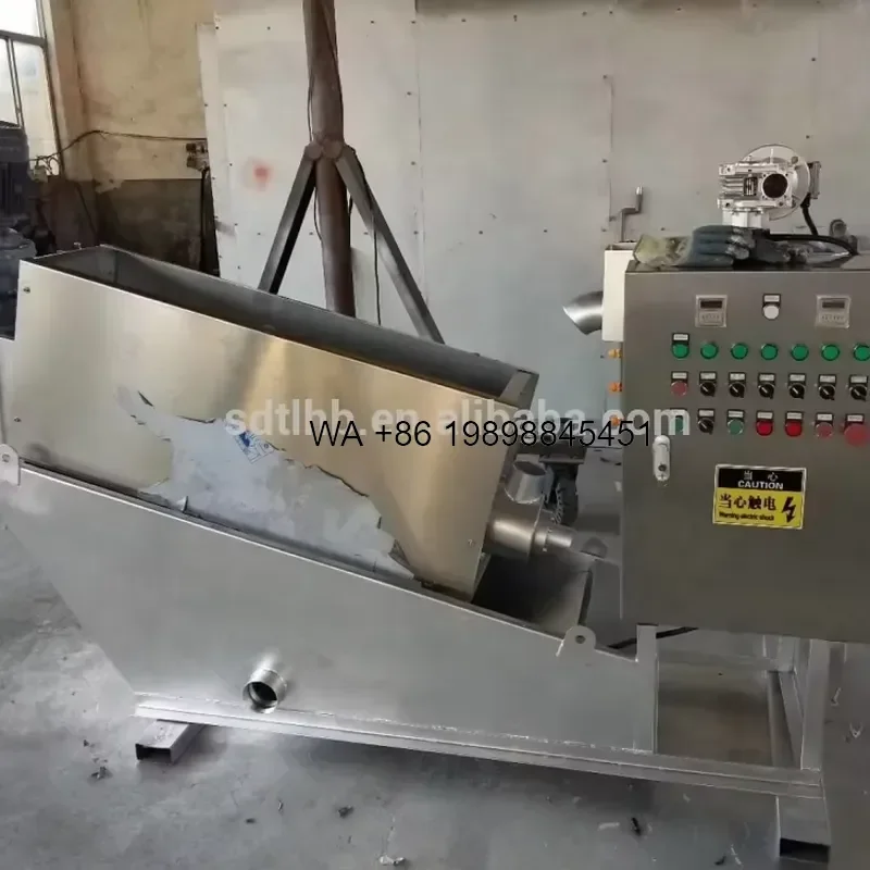 Wmwmnu Factory Price Automatic Sludge Dewatering Multi-disk Screw Press Sludge Dehydrator for Sewage Sludge Treatment