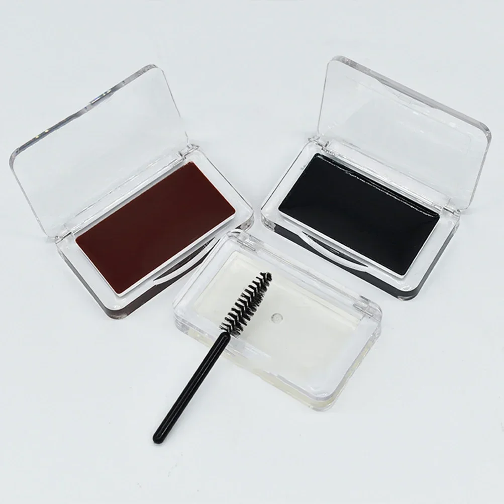 

3-Color Private Label Eyebrow Soap Cream Custom Bulk Colored Eye Brow Gel Shaping Wax Brown Waterproof Sweatproof Pigment Makeup