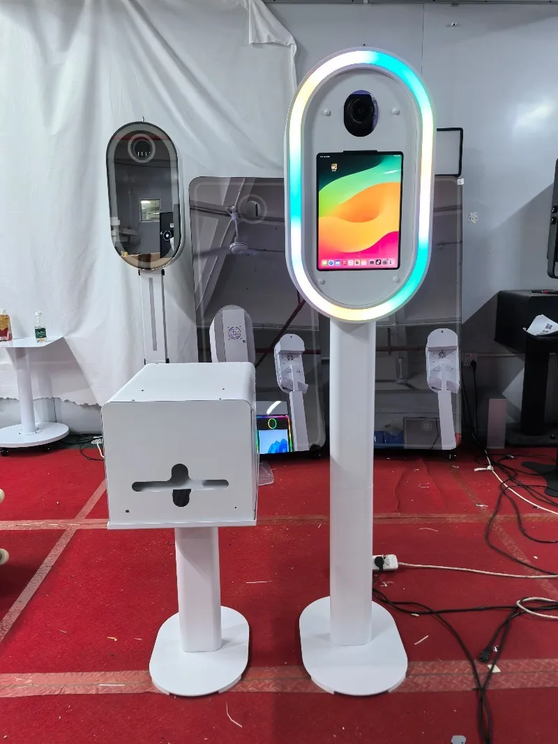 Automatic Photo Booth Machine Digital Selfie Mirror Booth Interactive Camera System for Wedding Party Event